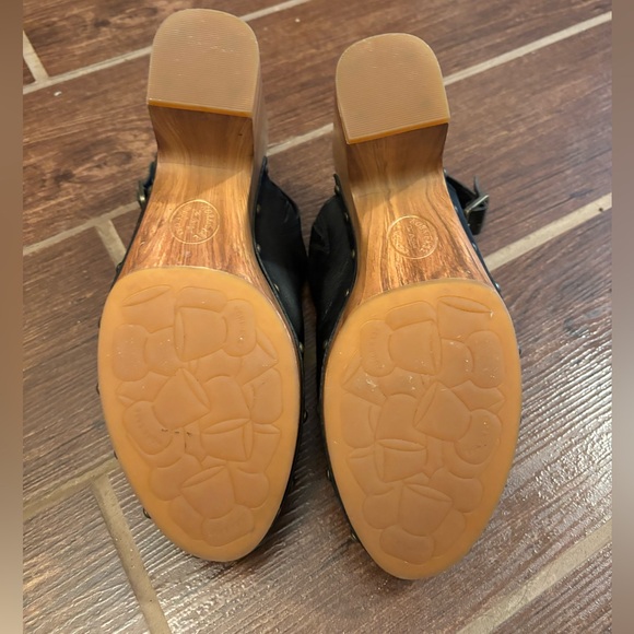 KORK Ease Sienna Slingback Leather Studded Platform Clogs- 10 - Picture 10 of 12